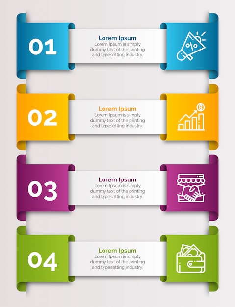 Modèle d'infographie