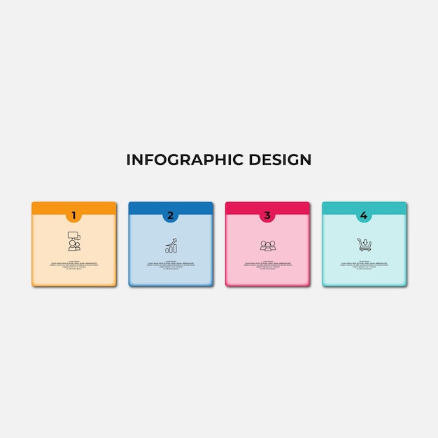 Vecteur modèle infographique d'affaires