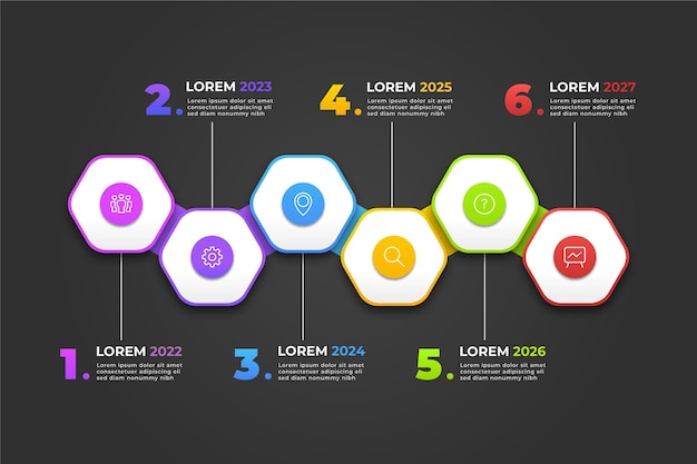 Modèle Infographique De Chronologie