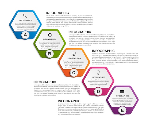 Modèle Infographique Coloré