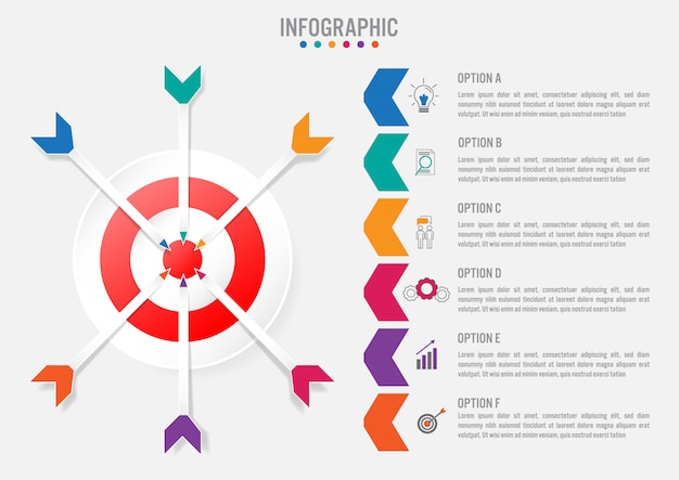 Modèle infographique de l&#39;entreprise