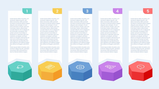 Vecteur modèle infographique de l'entreprise