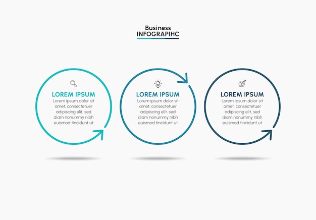 Vecteur modèle infographique de présentation entreprise