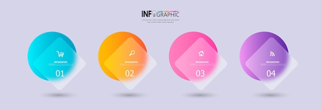 Modèle infographique de présentation entreprise