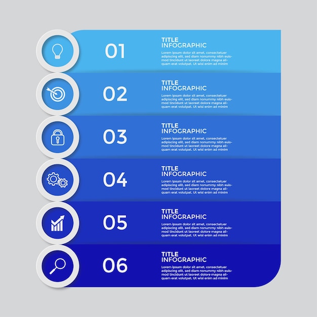 Modèle infographique simple