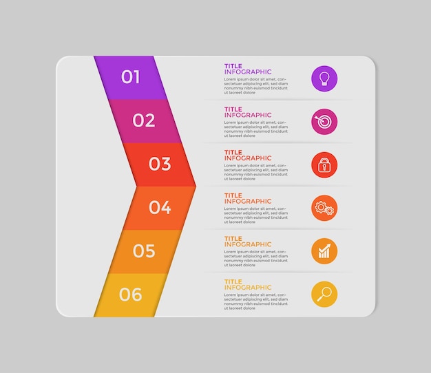 Modèle infographique simple