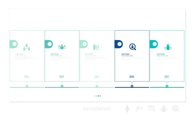 Modèle infographique de vecteur