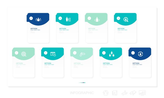 Modèle Infographique De Vecteur