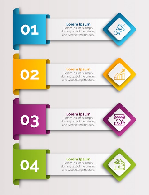 Modèle infographique