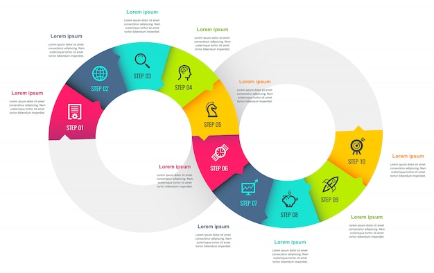 modèle infographique