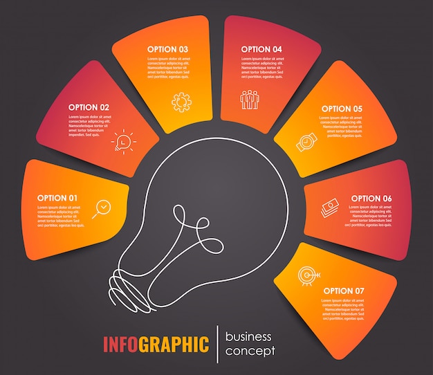 modèle infographique