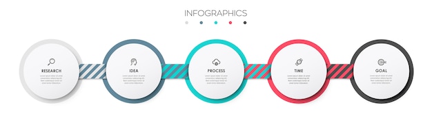 Vecteur modèle infographique