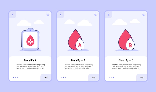 modèle d'intégration pour la conception d'applications mobiles ui pour le pack de sang médical