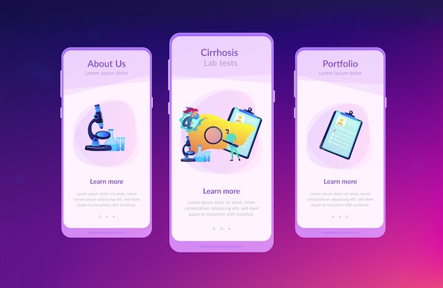 Modèle D'interface De L'application De Cirrhose.