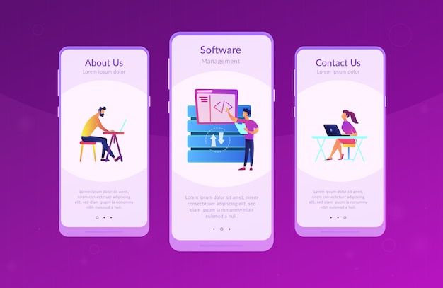 Modèle d'interface d'application de développeur de Big Data.