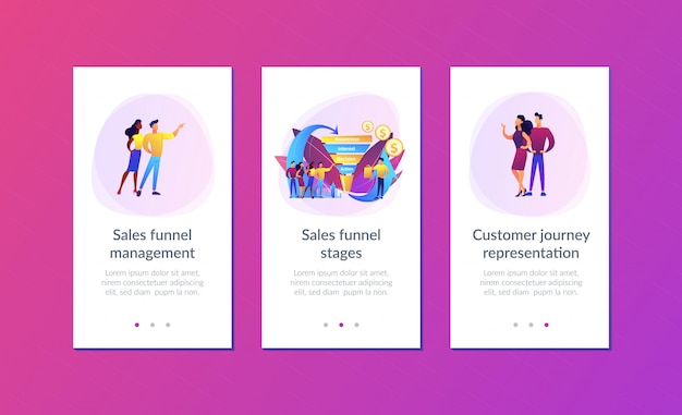 Modèle D'interface D'application De Gestion De L'entonnoir De Vente