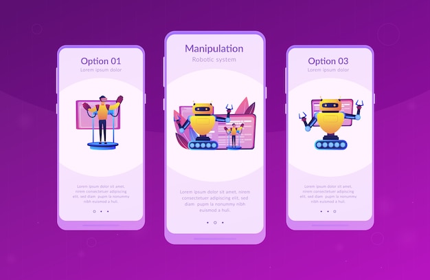 Modèle D'interface D'application De Robots Télécommandés.