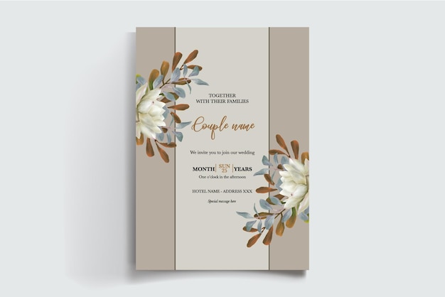 Modèle d'invitation à la douche de mariée
