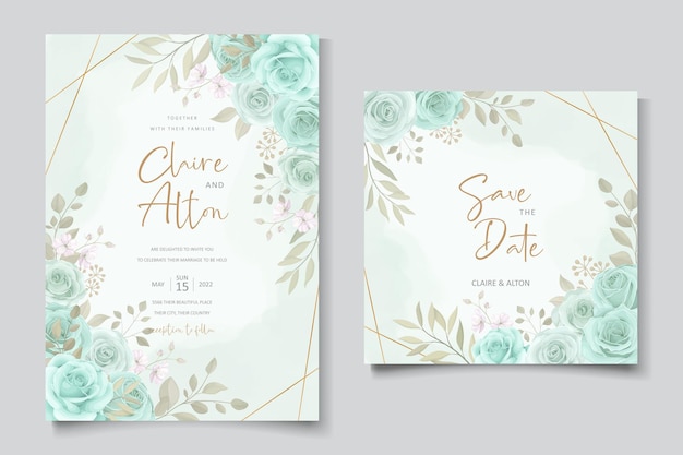 Modèle D'invitation De Mariage élégant