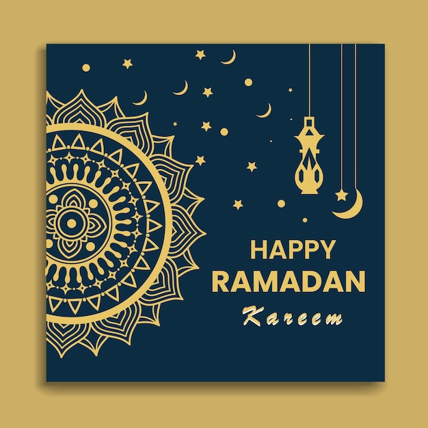 Vecteur modèle islamique de conception de bannière vectorielle du ramadan