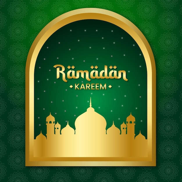 Modèle Islamique De Ramadan Kareem