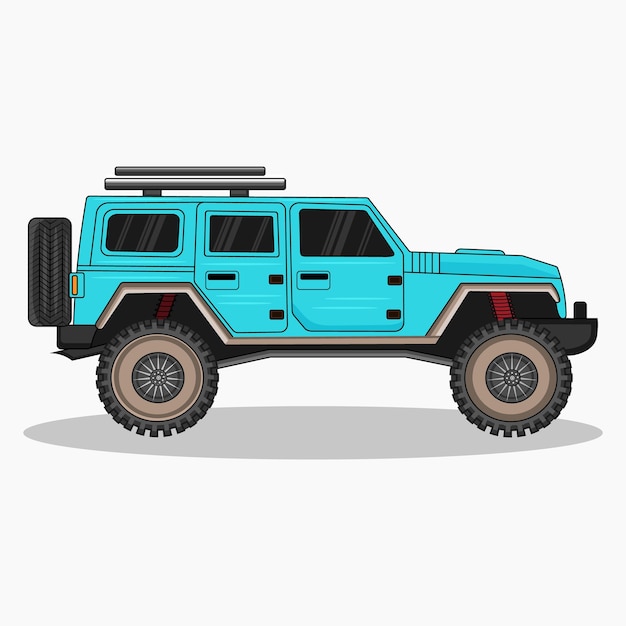 Vecteur modèle de jeep art vectoriel