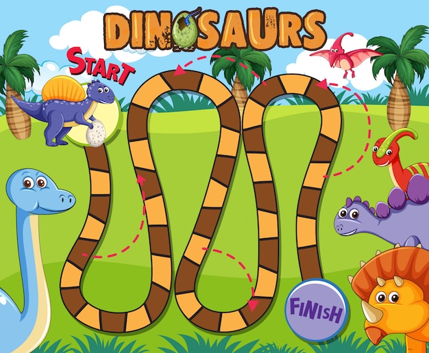 Modèle De Jeu De Dinosaure