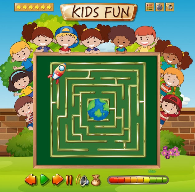 Modèle de jeu Kid Maze