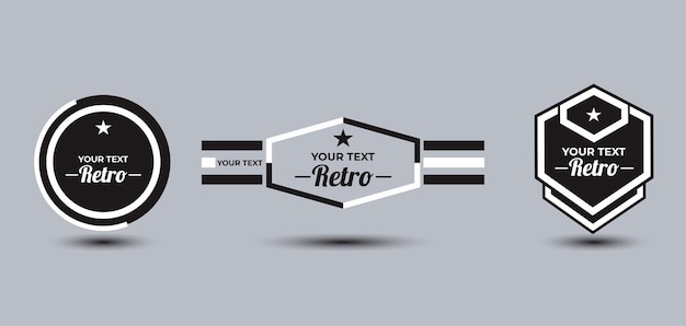 Modèle De Jeu De Logo Rétro