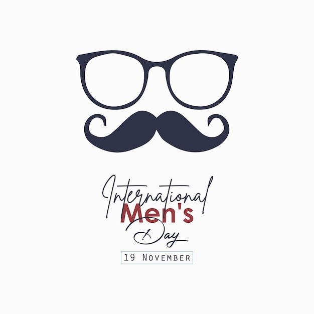 modèle de la journée internationale des hommes vectoriel
