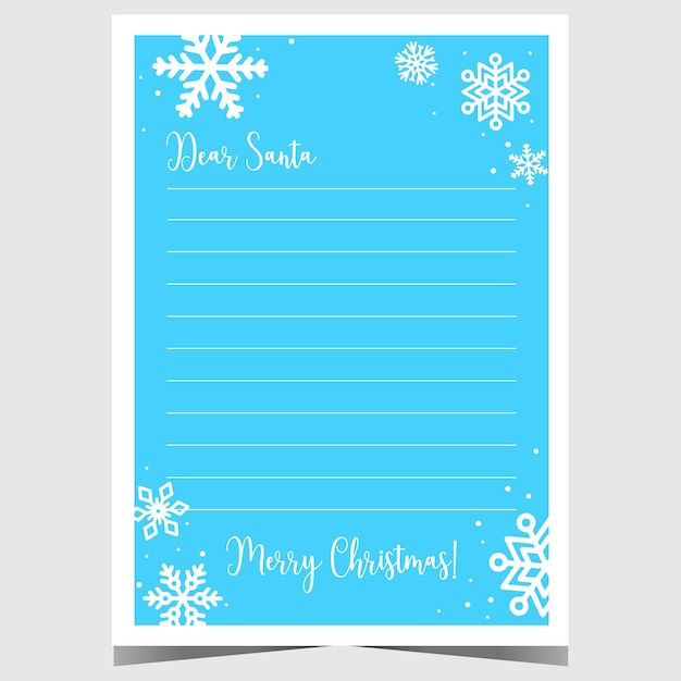 Modèle De Lettre Cher Père Noël Que Les Enfants Doivent Remplir Et