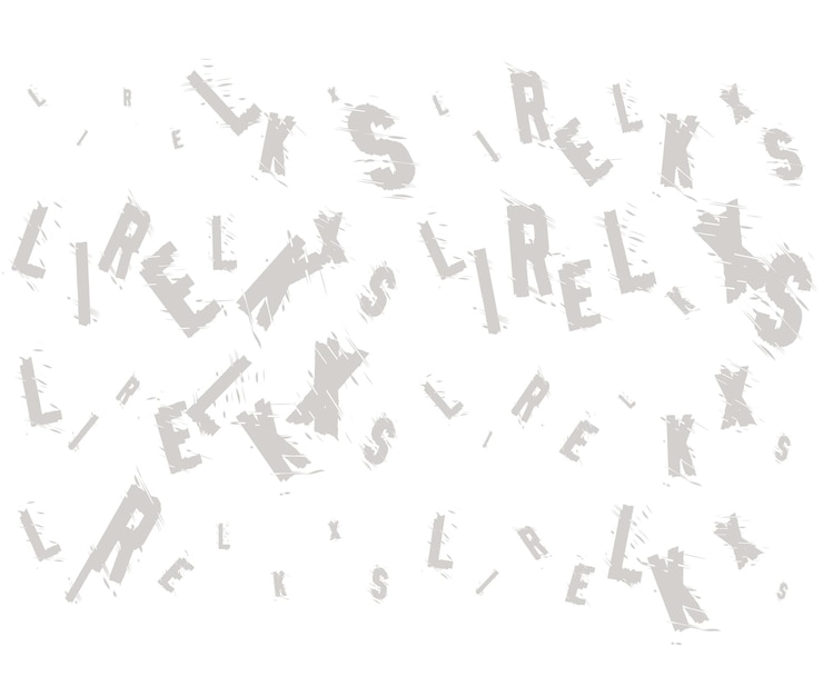 Vecteur modèle de lettres blanches