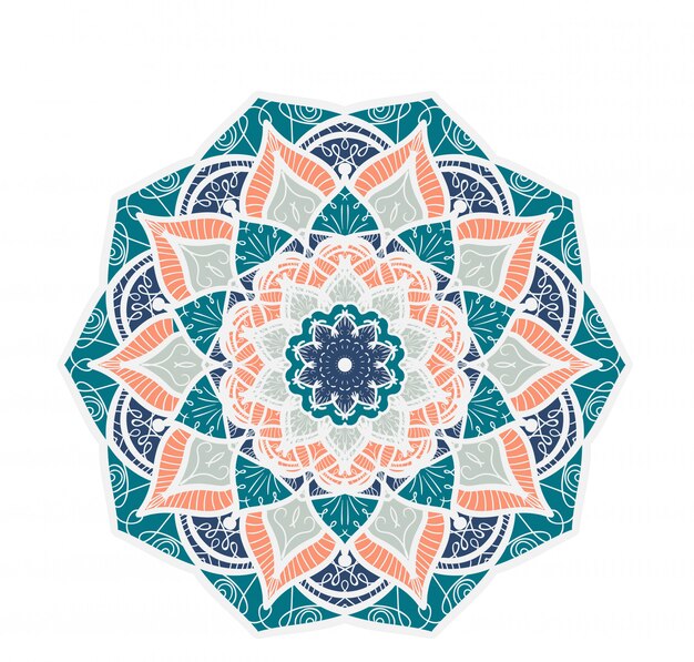 Modèle De Ligne Mandala