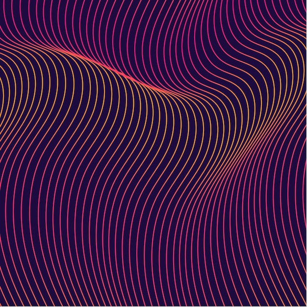 Modèle de lignes d&#39;onde