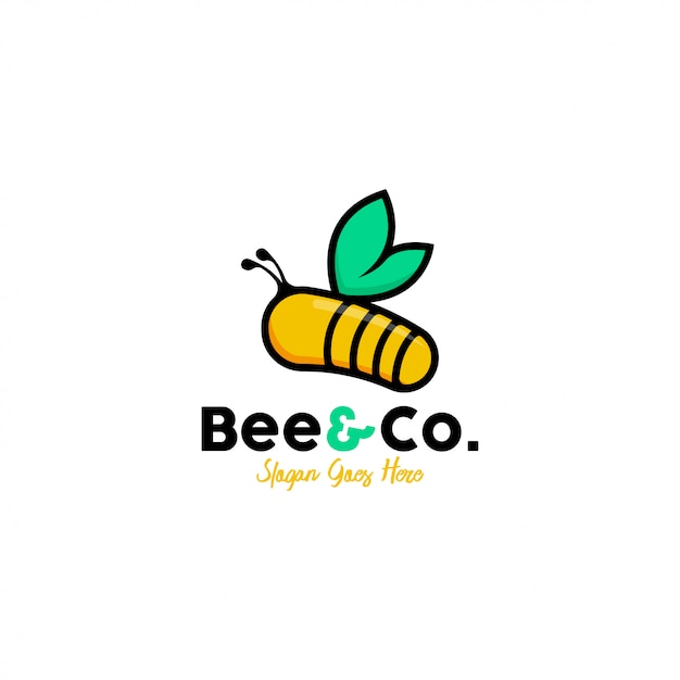 Modèle De Logo D'abeille