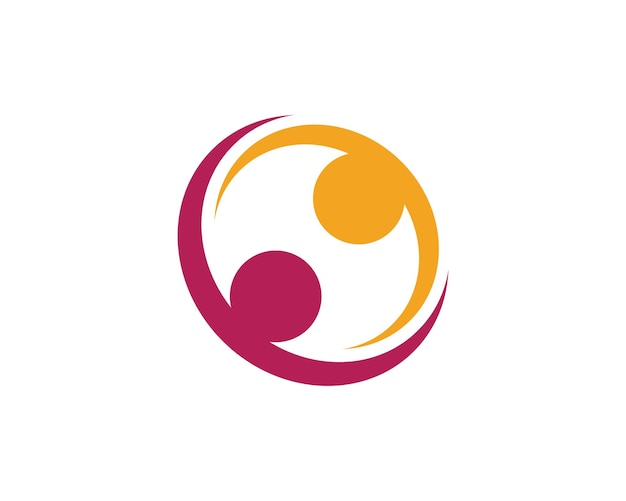 Modèle De Logo D'adoption Et De Soins Communautaires