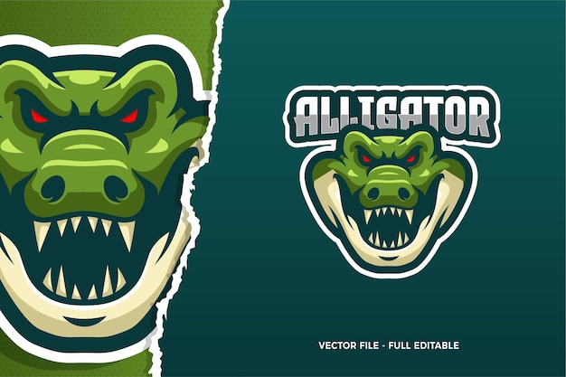 Modèle De Logo Alligator E-sport