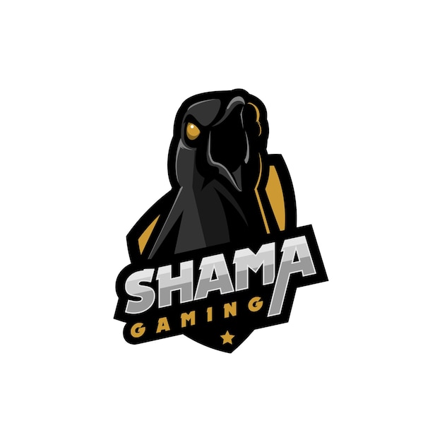 Modèle De Logo Angry Shama Bird