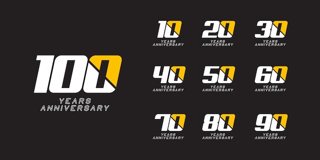 Modèle De Logo Anniversaire 100 Ans