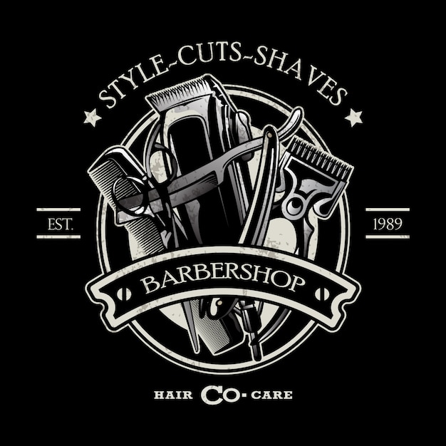 Modèle De Logo Barbershop