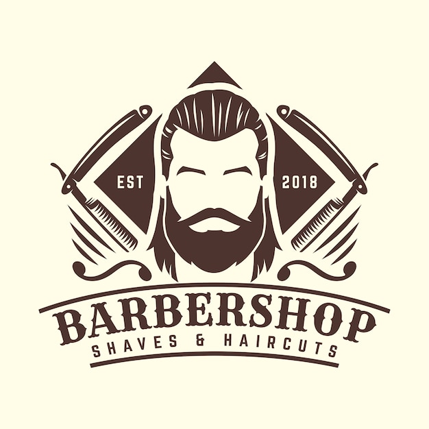 Modèle De Logo Barbershop