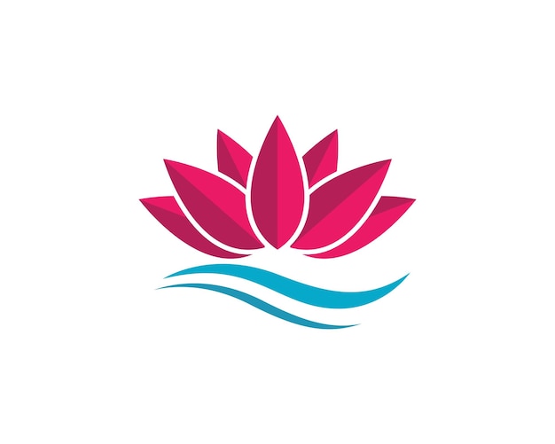 Modèle de logo beauté vecteur Lotus