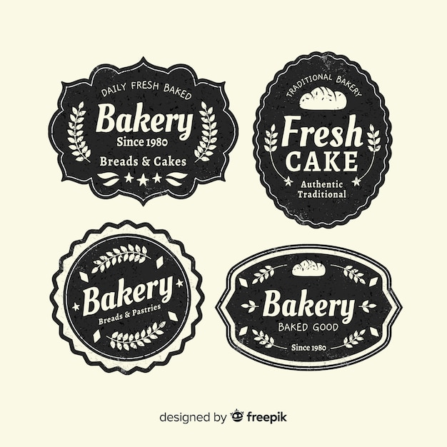 Modèle De Logo De Boulangerie Vintage