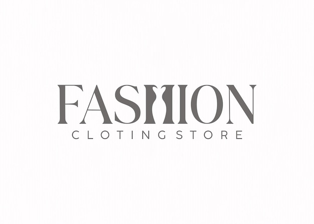 Modèle de logo d'une boutique de mode