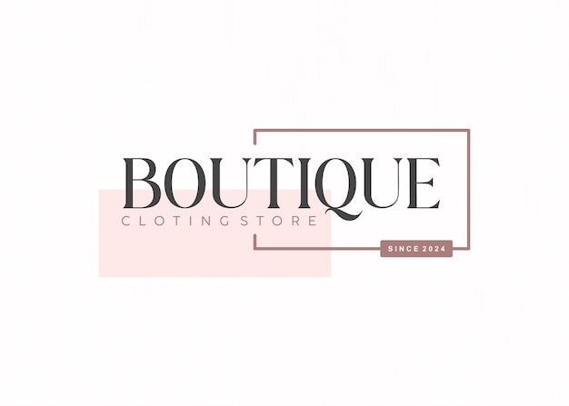 Vecteur modèle de logo de boutique