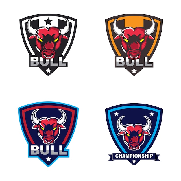 Modèle De Logo Bull