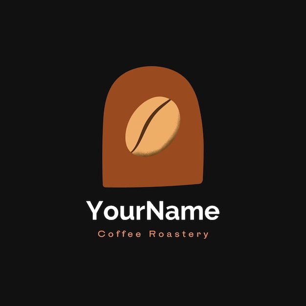 Vecteur modèle de logo de café café illustré