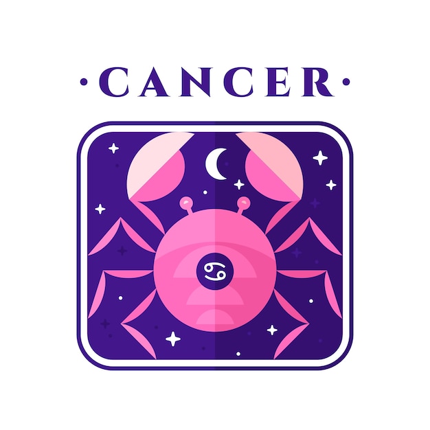 Vecteur modèle de logo de cancer