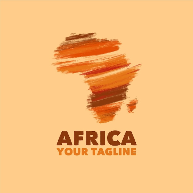 Vecteur modèle de logo de carte afrique