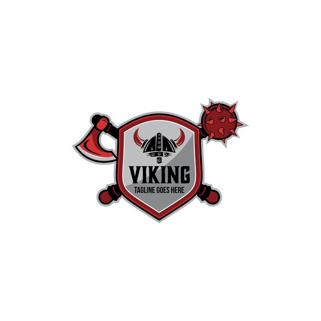 Modèle De Logo Casque Viking